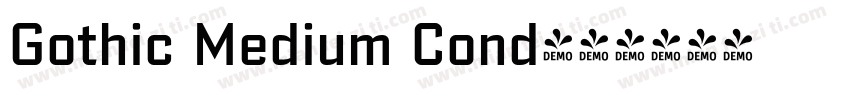 Gothic Medium Cond字体转换